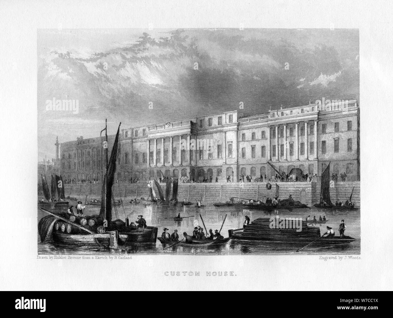 Custom house london 19th century hires stock photography and images