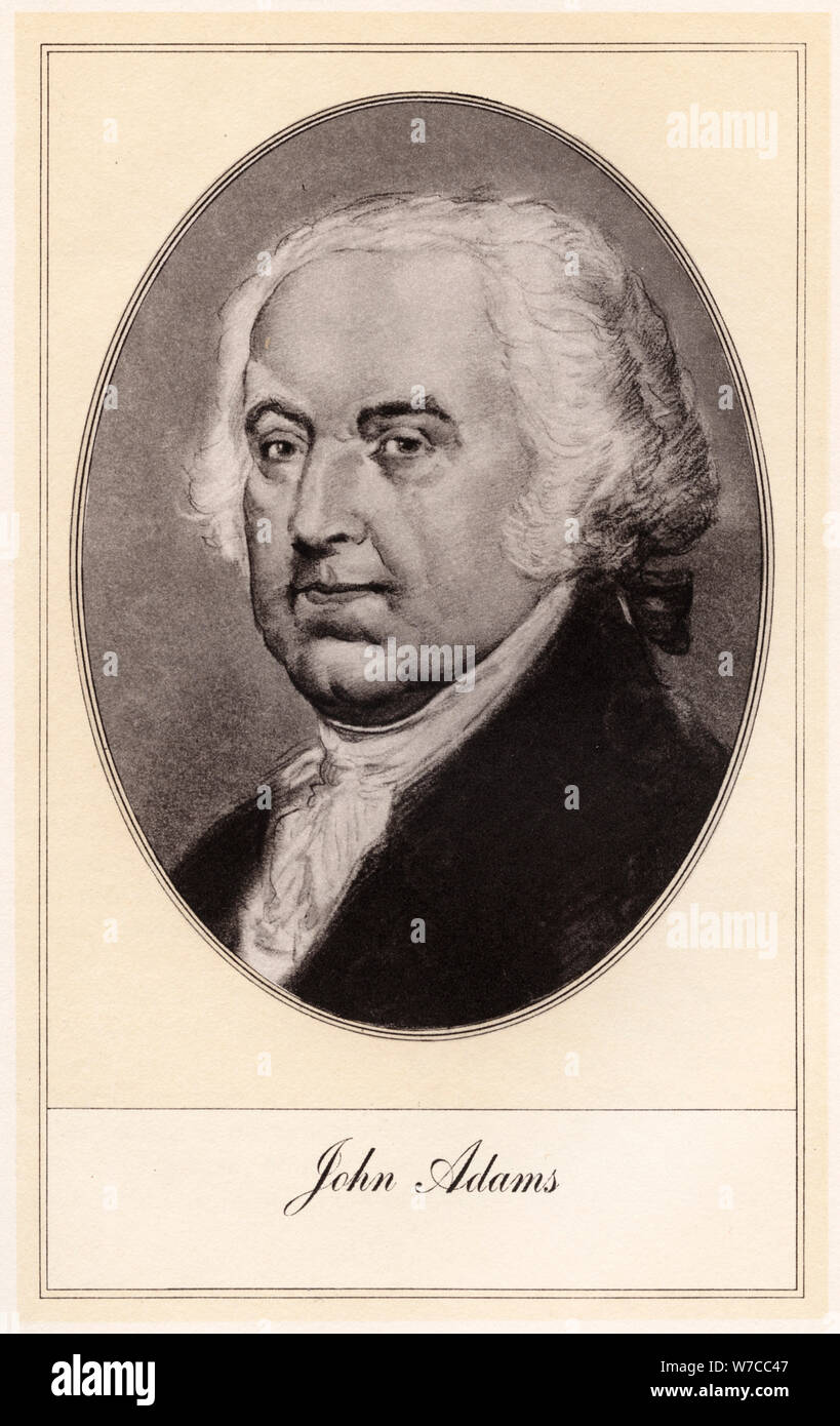 John Adams, second President of the United States, (early 20th century ...