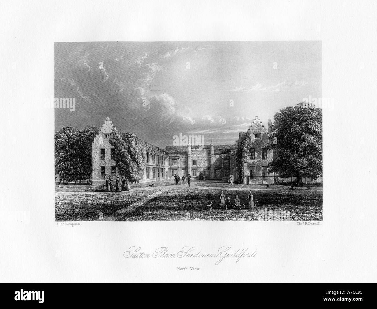 Sutton Place, near Guildford, Surrey, 19th century.Artist: Thomas F Darmill Stock Photo