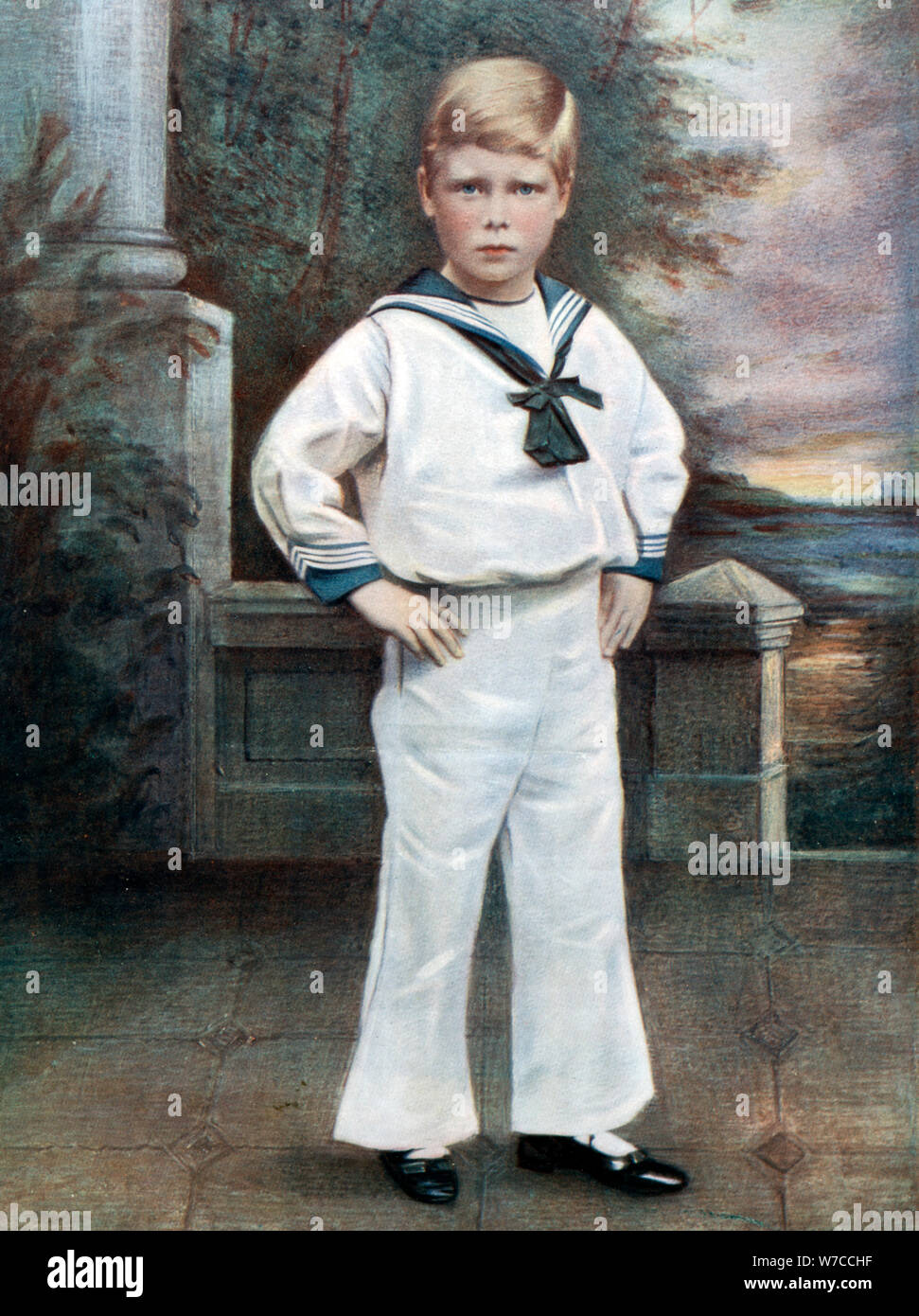 Prince Edward, late 19th-early 20th century.Artist: Ralph Dersingham Stock Photo