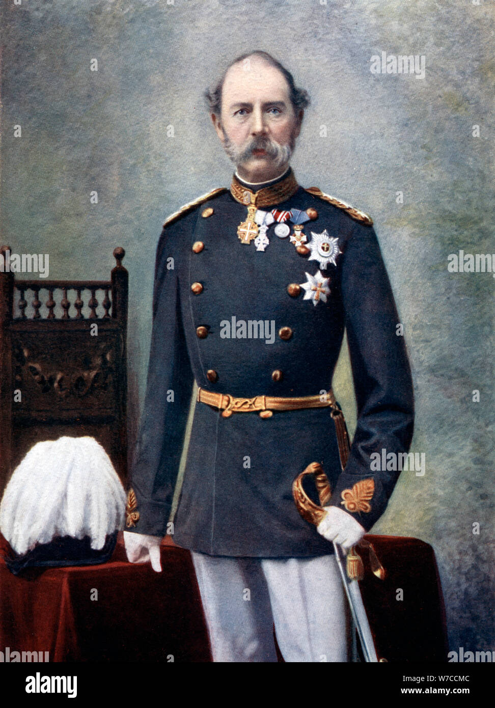 King Christian IX of Denmark, late 19th-early 20th century Artist: Unknown Stock Photo