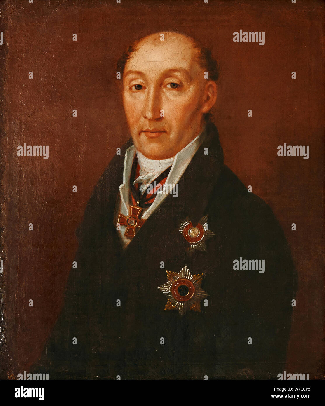 Portrait of Count Michail Speransky (1772-1839). Stock Photo