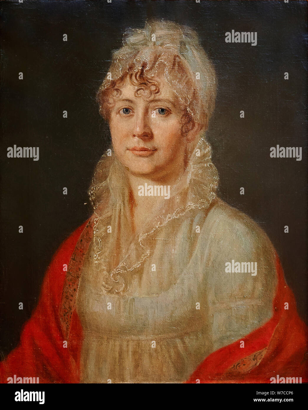 Portrait of Elizaveta Alexeevna Arsenyeva, née Stolypina (1773-1845). Stock Photo
