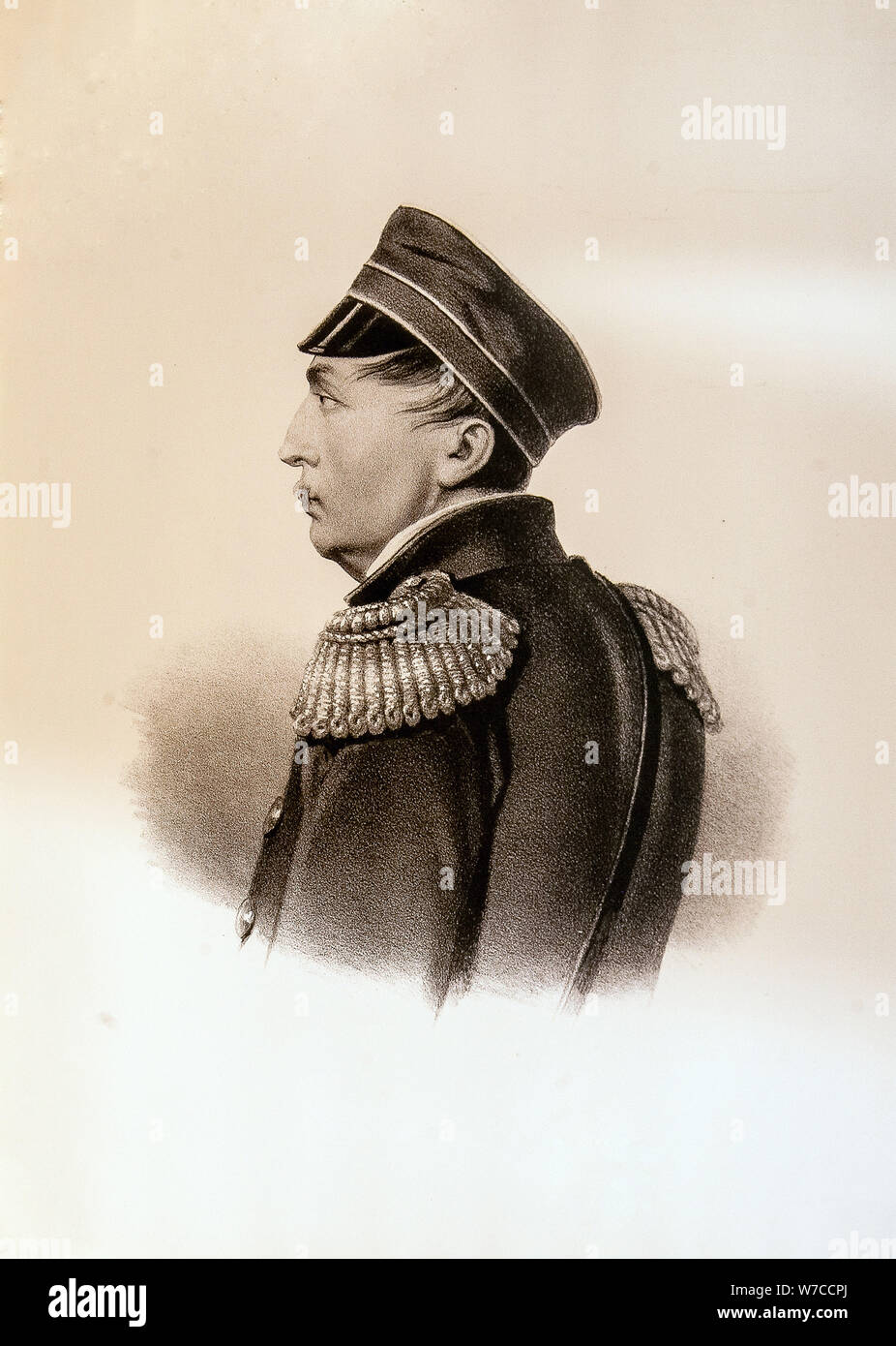 Portrait of the Admiral Pavel Stepanovich Nakhimov (1802-1855). Stock Photo