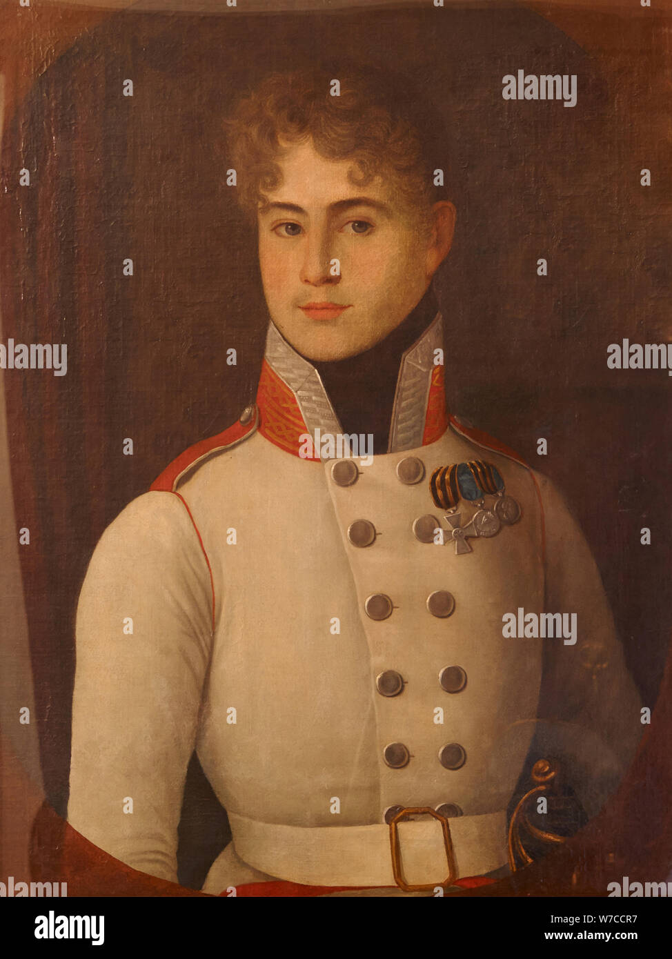Portrait of Sergey Nikolayevich Turgenev (1793-1834). Stock Photo