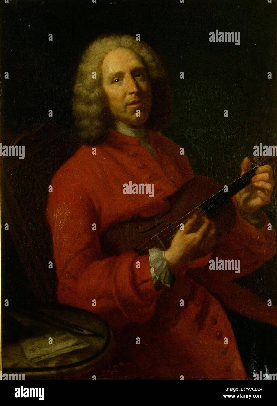 Portrait of the composer Jean Philippe Rameau (1683 1764 Stock Photo Portrait of the composer Jean Philippe Rameau (1683 1764 Stock Photo