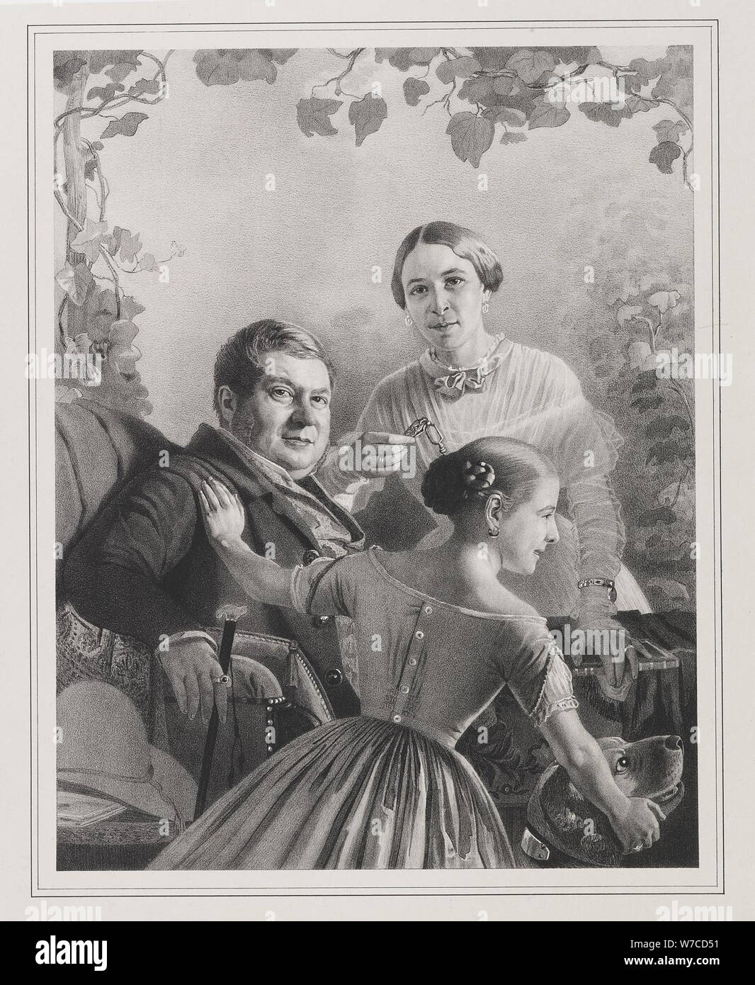 The Turchaninov Family. Stock Photo