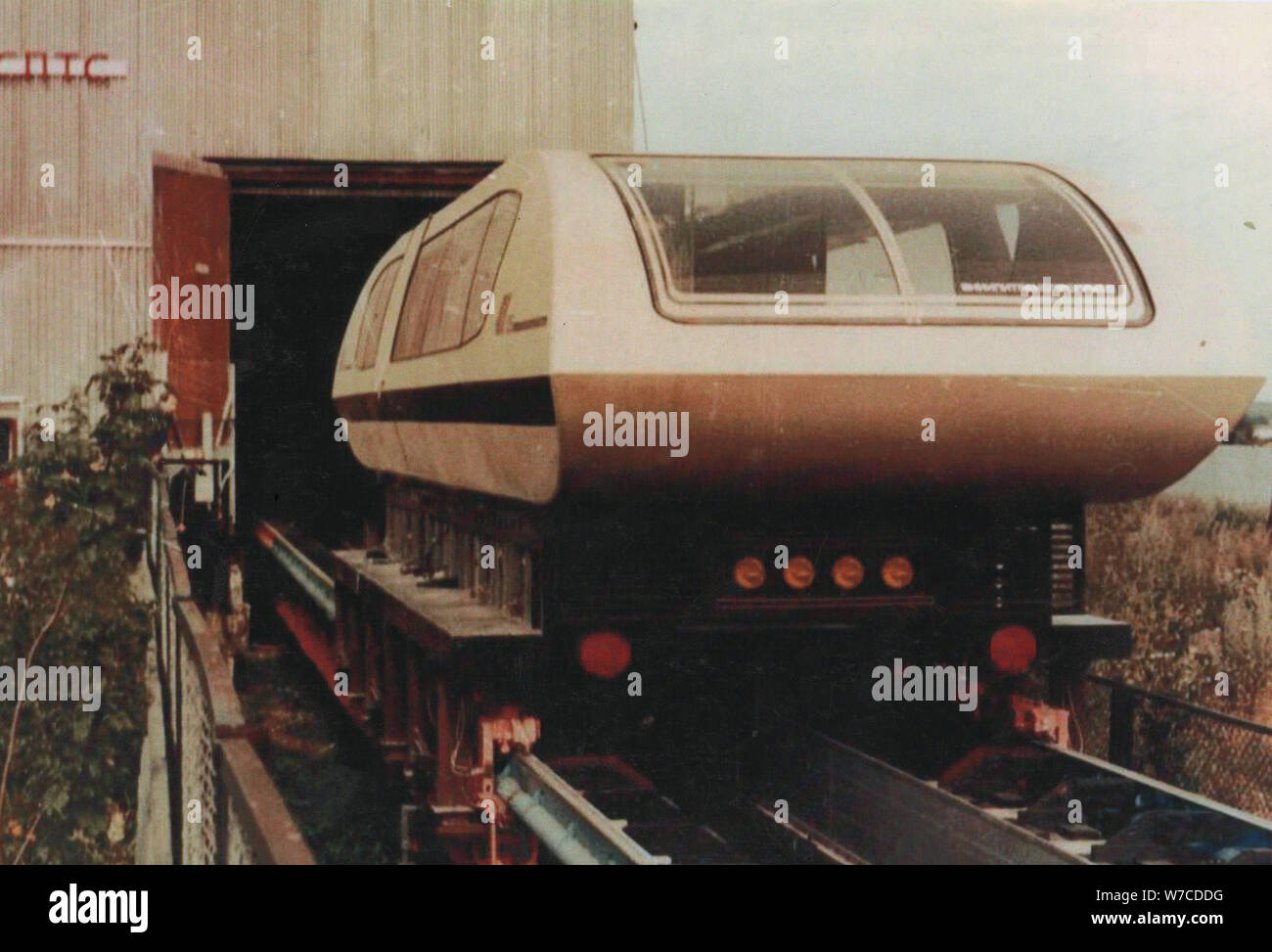 Soviet Monorail, Prototyp TP-05. Stock Photo