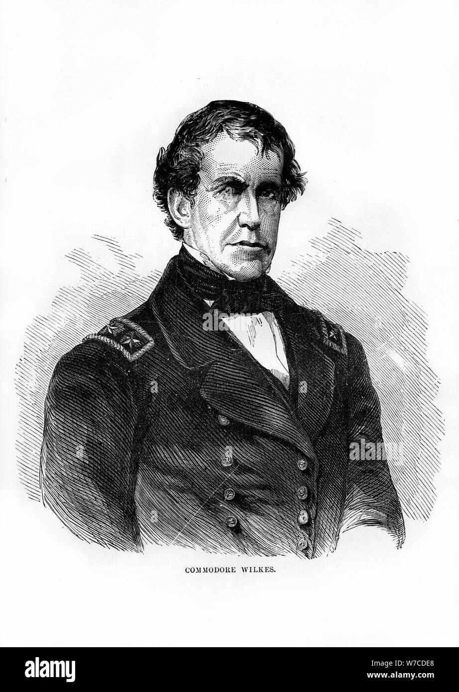 Charles Wilkes, American naval officer and explorer, 1872. Artist: Unknown Stock Photo