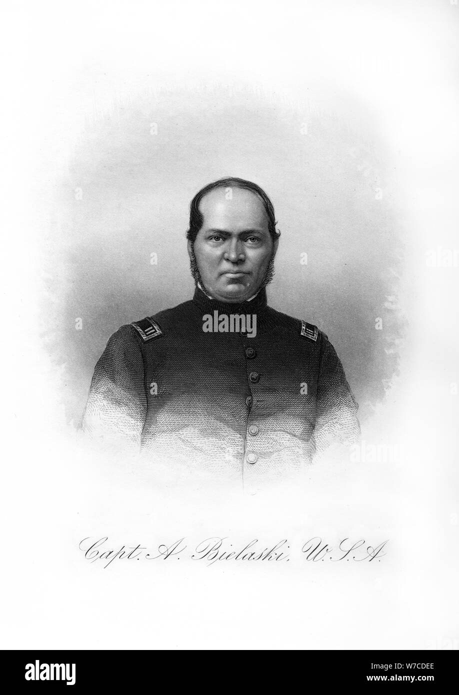 Captain Alexander Bielaski, American soldier, (1872). Artist: Unknown Stock Photo