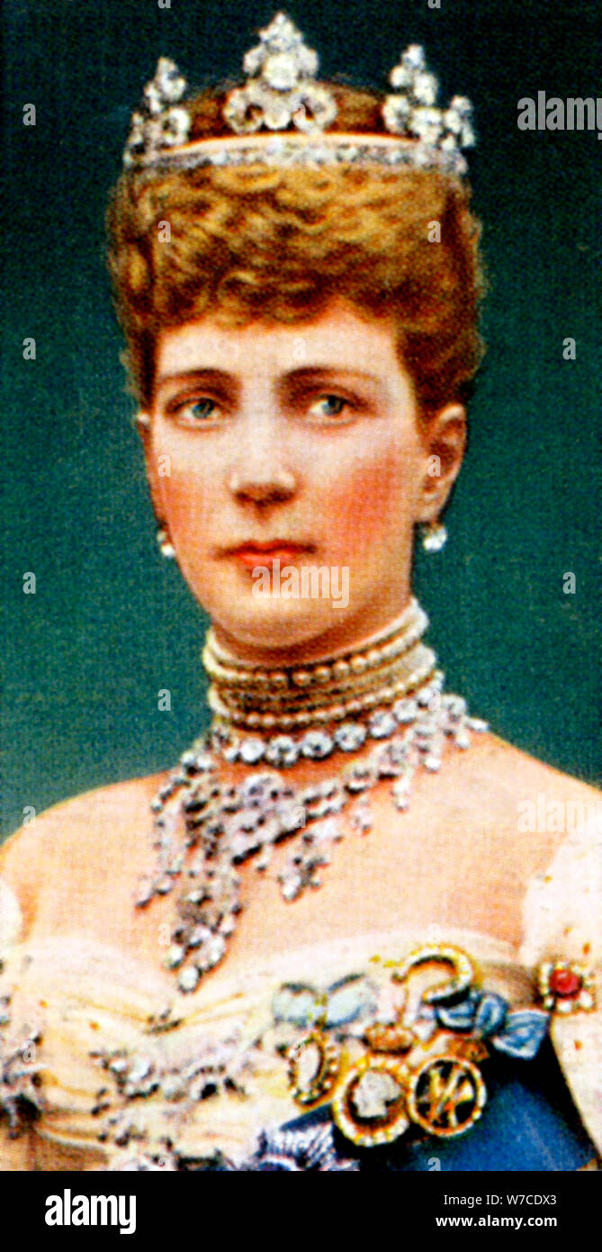 Alexandra of Denmark, late 19th century. Artist: Unknown Stock Photo - Alamy