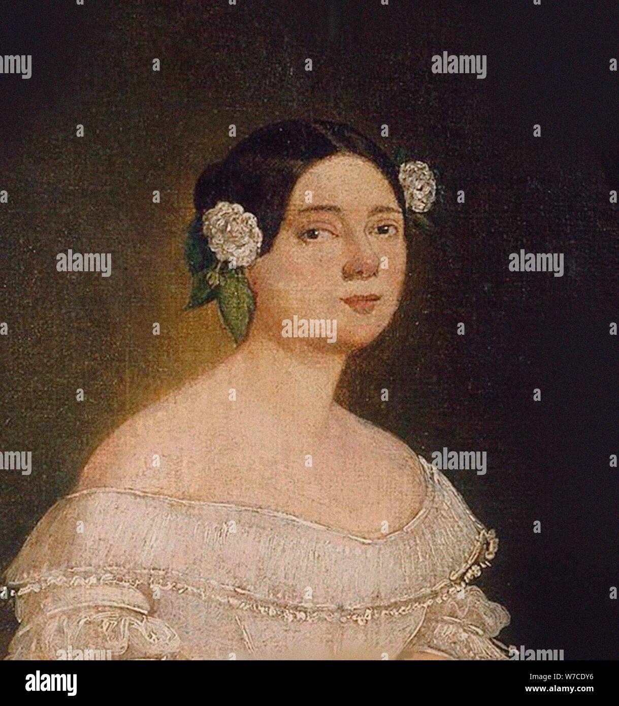 Portrait of Caroline Unger (1803-1877). Stock Photo