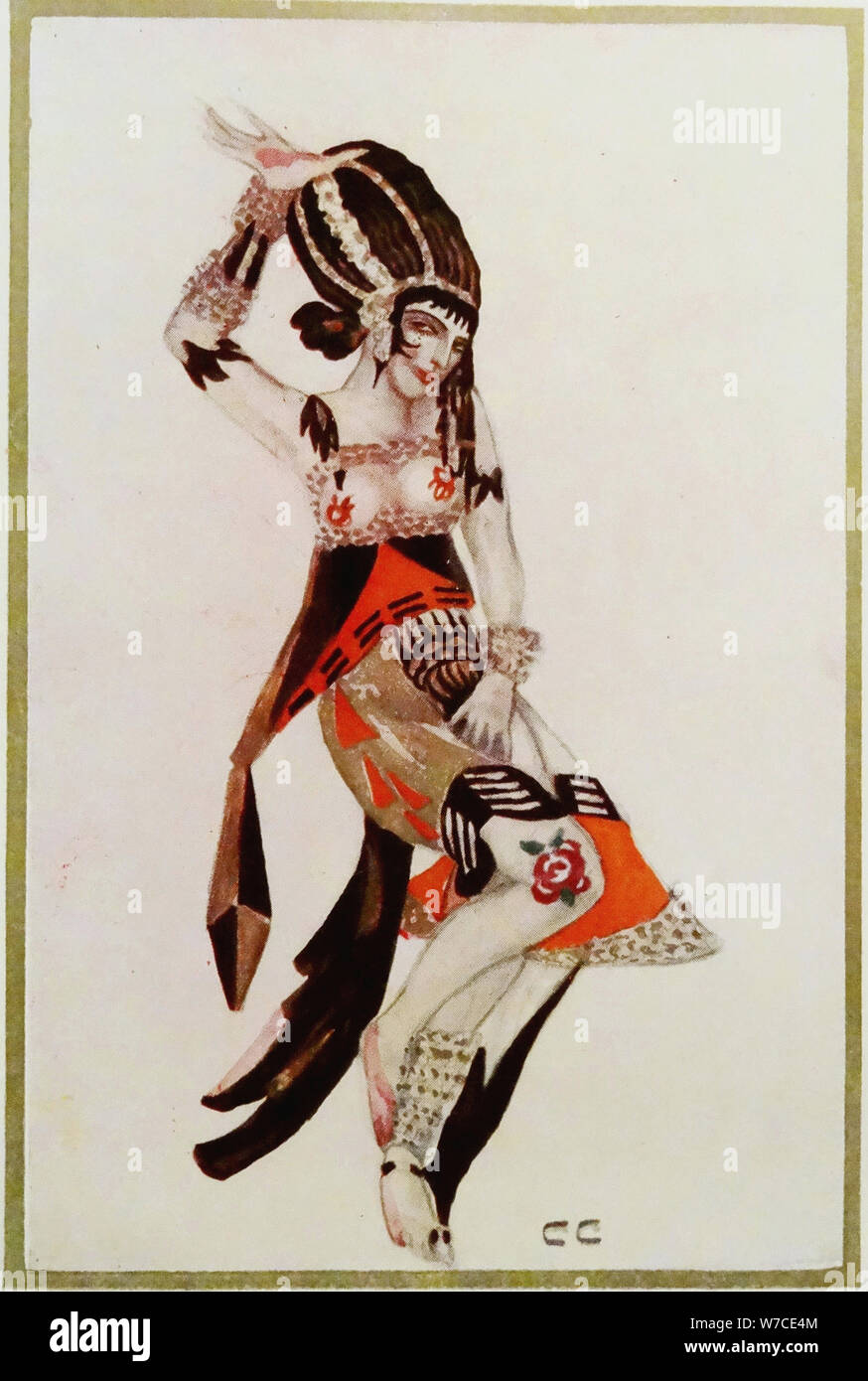 Costume design for the Ballet The Tragedy of Salome by Florent Schmitt. Stock Photo