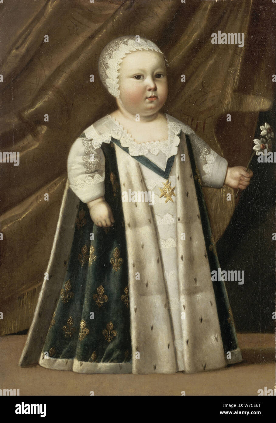 Louis XIV, King of France (1638-1715) as baby. Stock Photo