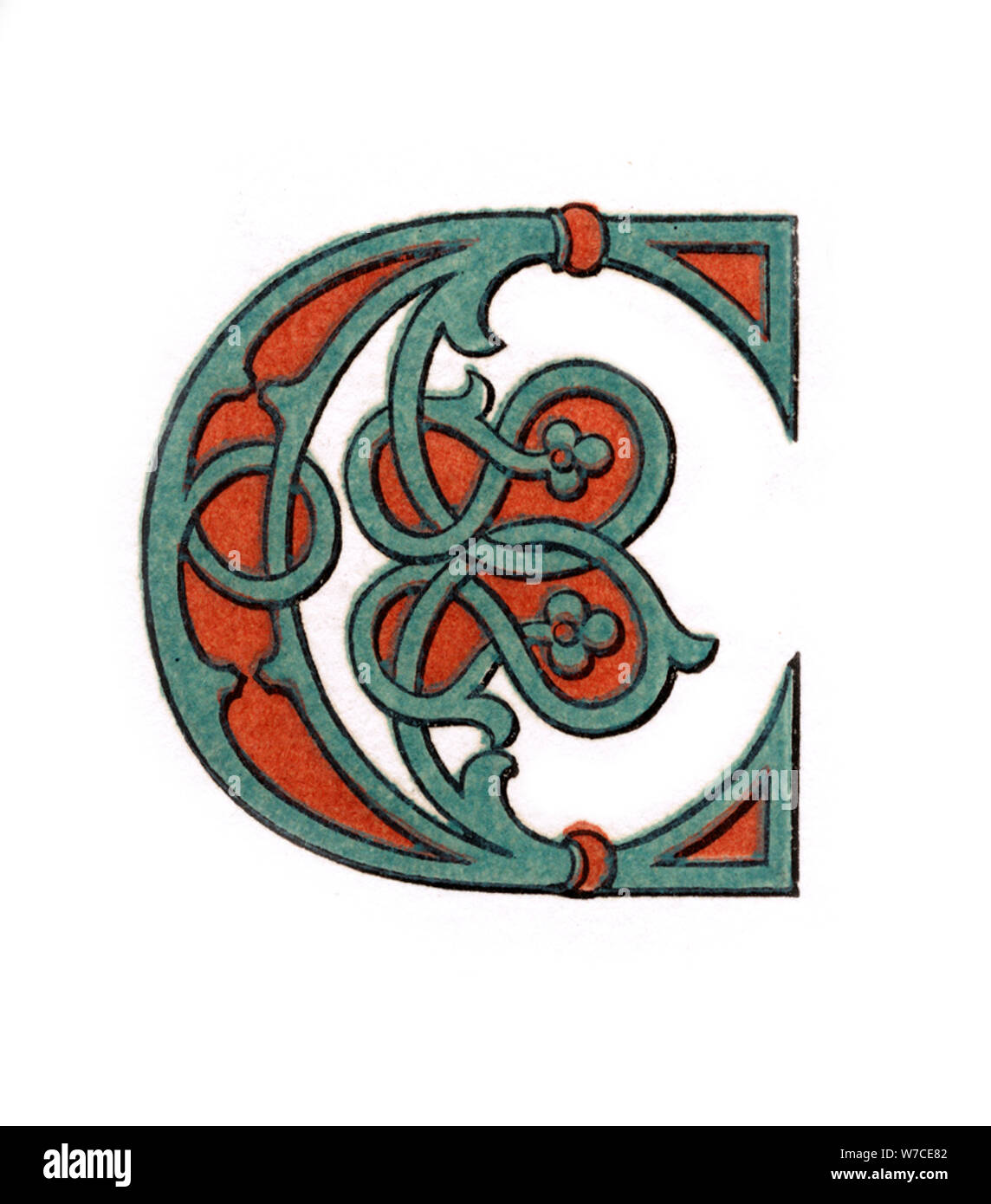 Medieval illuminated letter c hi-res stock photography and images - Alamy