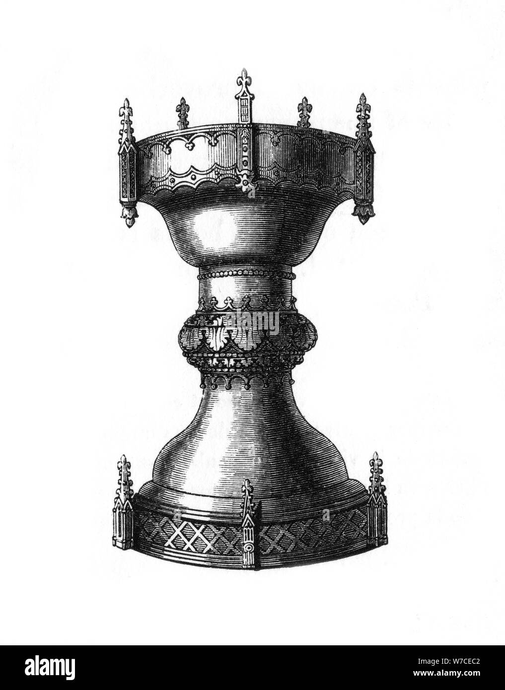 Religious or household vessel, 15th century, (1843).Artist: Henry Shaw Stock Photo