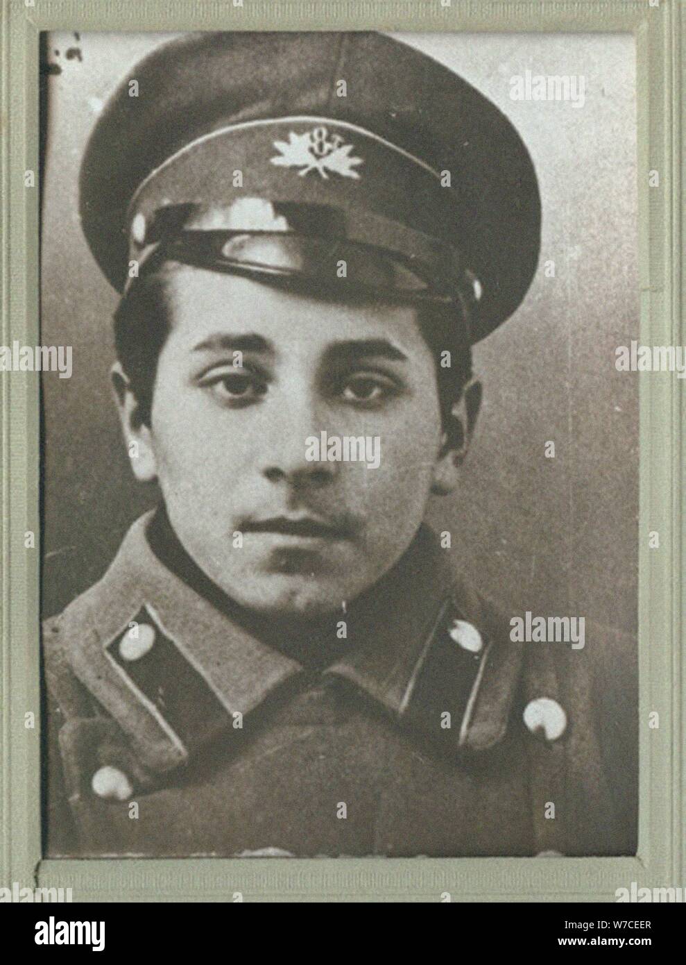 Mikhail Zoshchenko as student. Stock Photo
