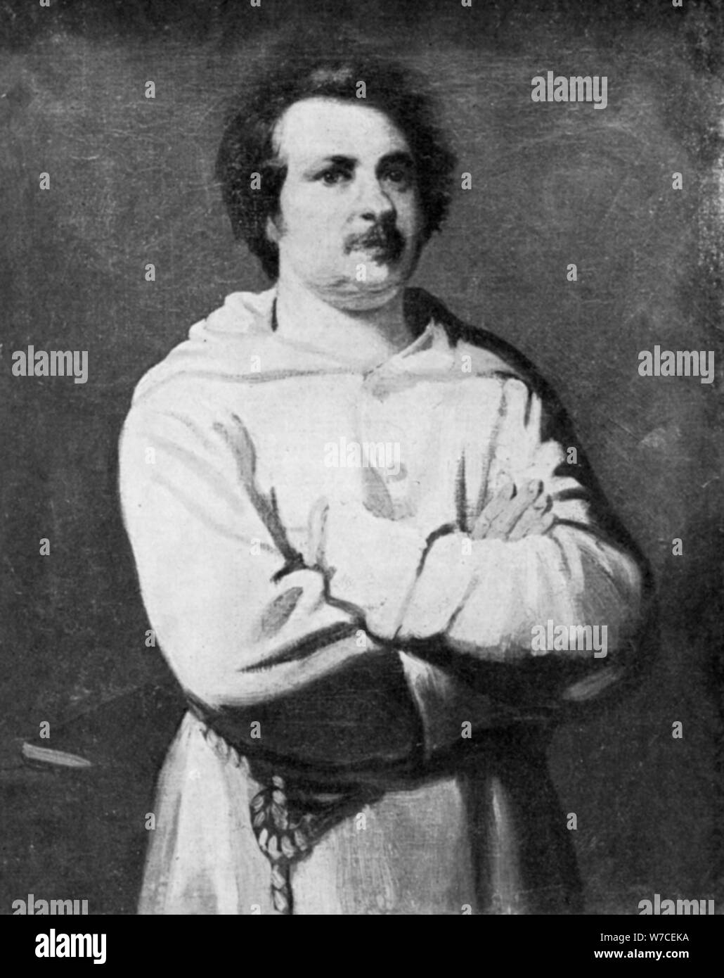 Honore de Balzac, French novelist and literary critic. Artist: Unknown Stock Photo