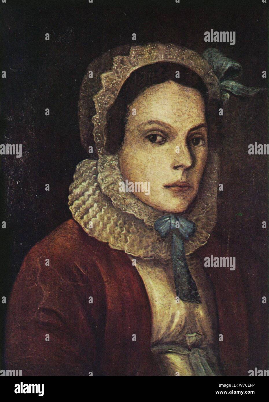 Portrait of Maria Dmitrievna Mendeleeva (mother of D. Mendeleev). Stock Photo