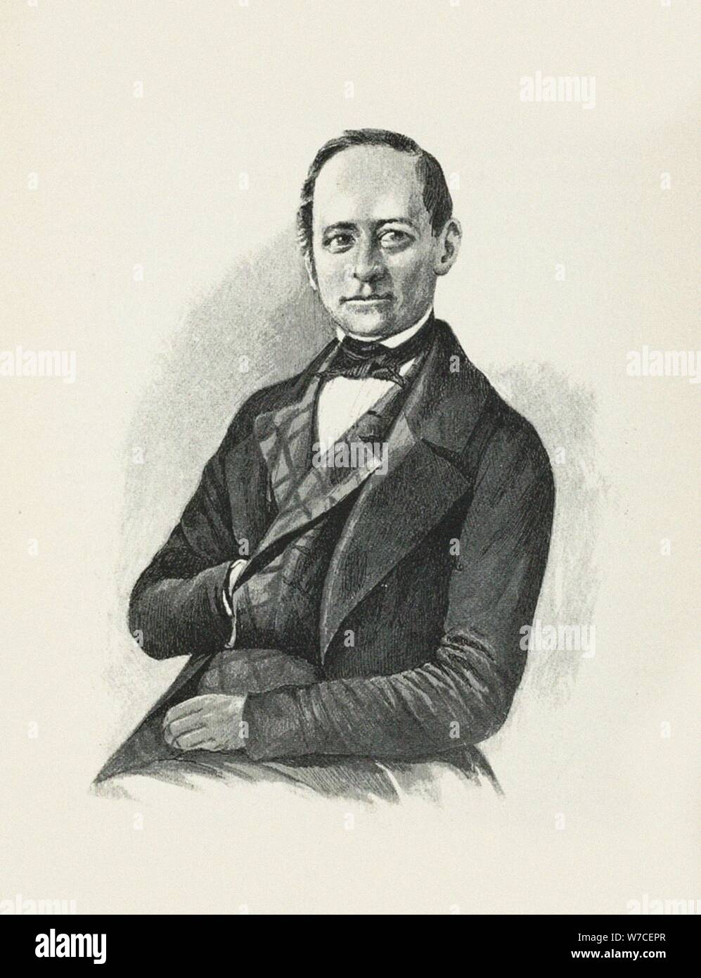 Portrait of Mikhail Leontyevich Magnitsky (1778-1844). Stock Photo