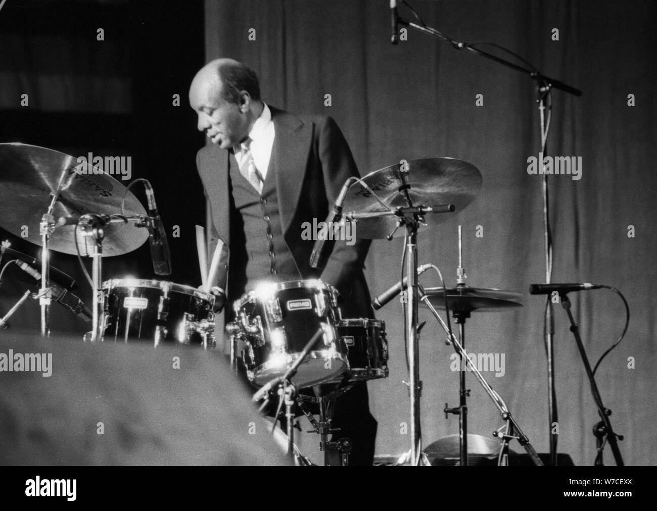 Ed Thigpen, Dominion Theatre, London, June, 1985. Artist: Brian O