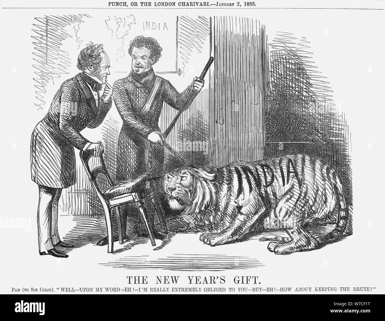 'The New Year's Gift', 1858. Artist: Unknown Stock Photo