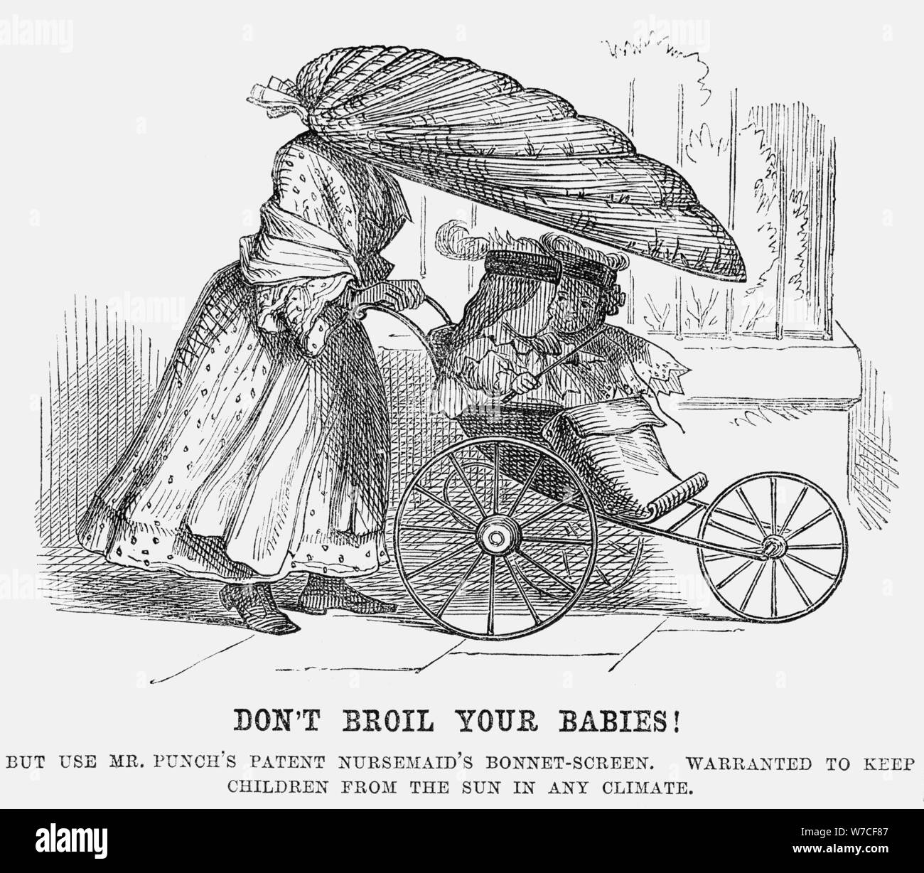'Don't Broil your Babies!', 1859. Artist: Unknown Stock Photo