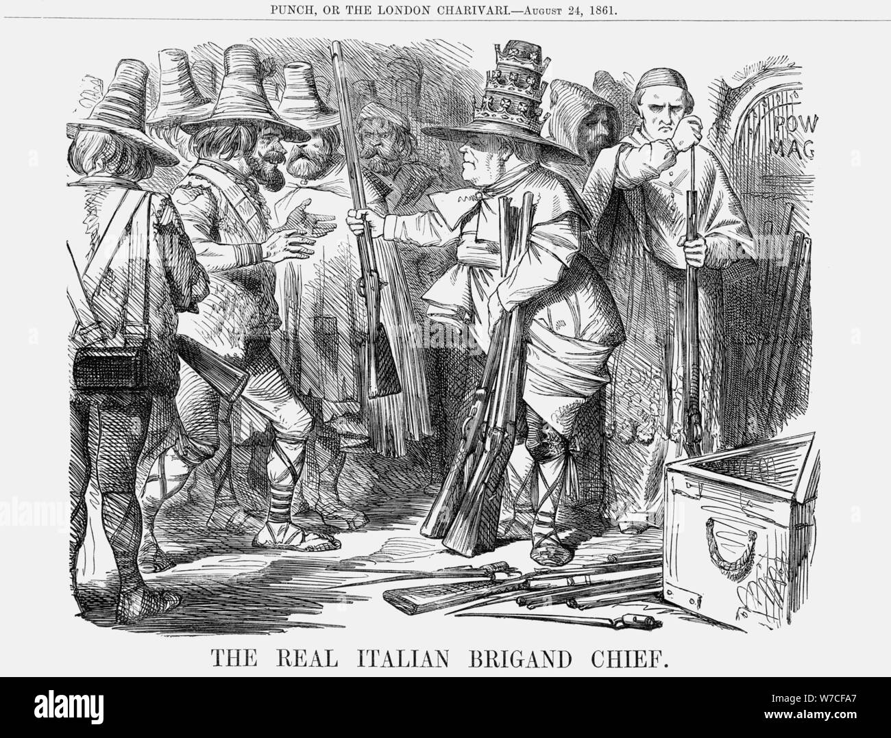 'The Real Italian Brigand Chief', 1861. Artist: Unknown Stock Photo