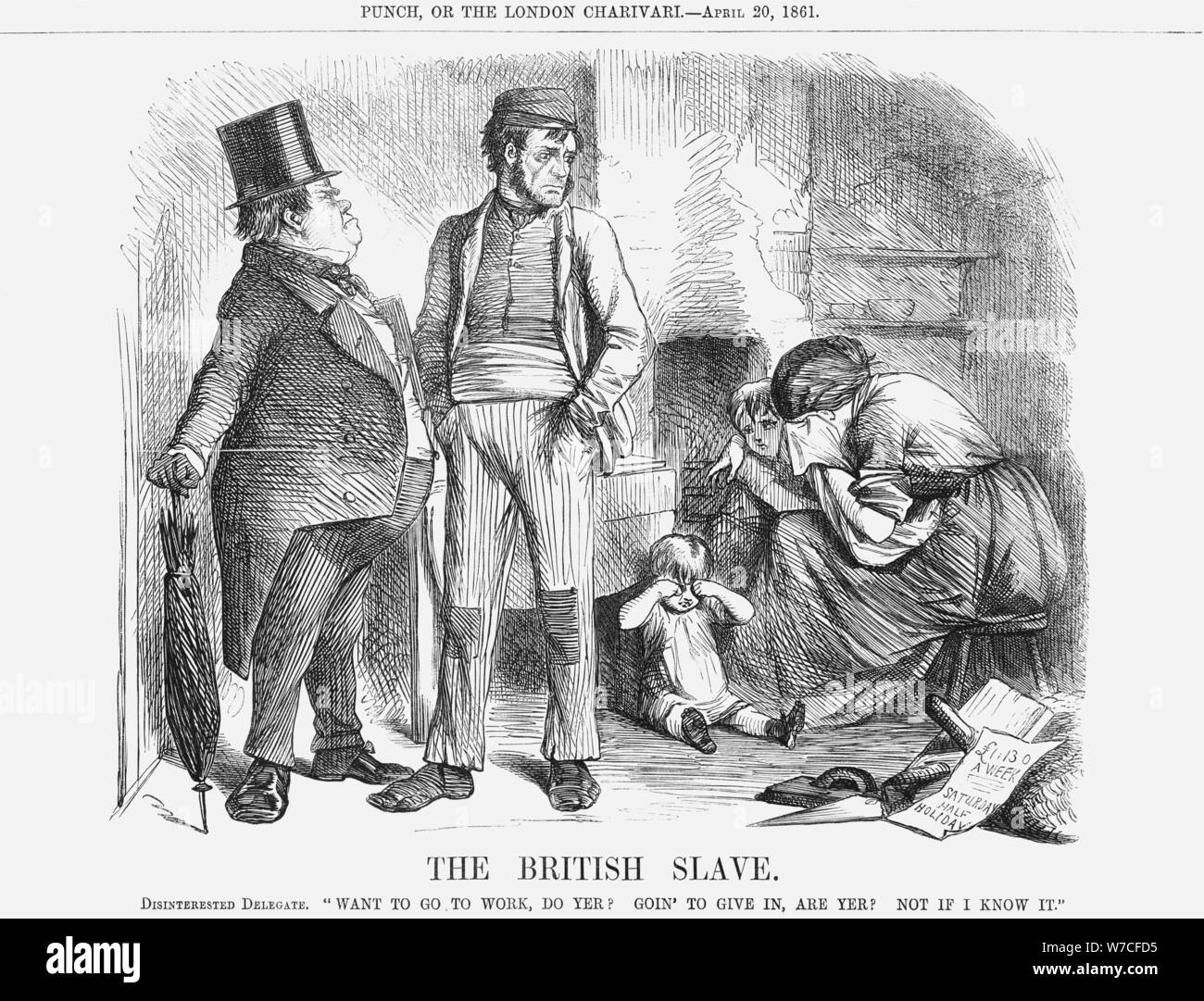 'The British Slave', 1861. Artist: Unknown Stock Photo