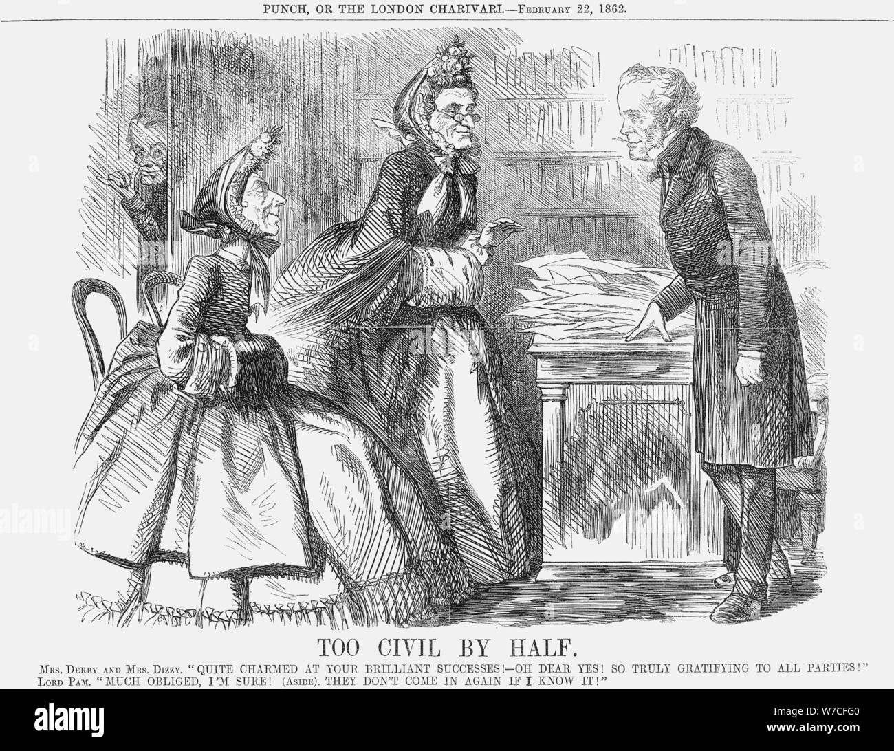 'Too Civil by Half', 1862. Artist: Unknown Stock Photo