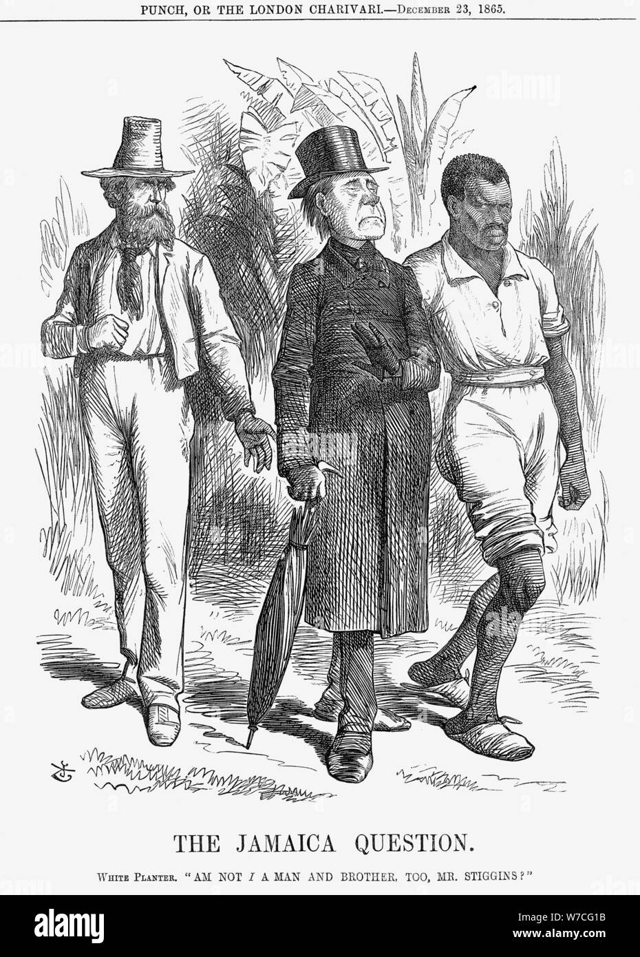 'The Jamaica Question', 1865. Artist: John Tenniel Stock Photo