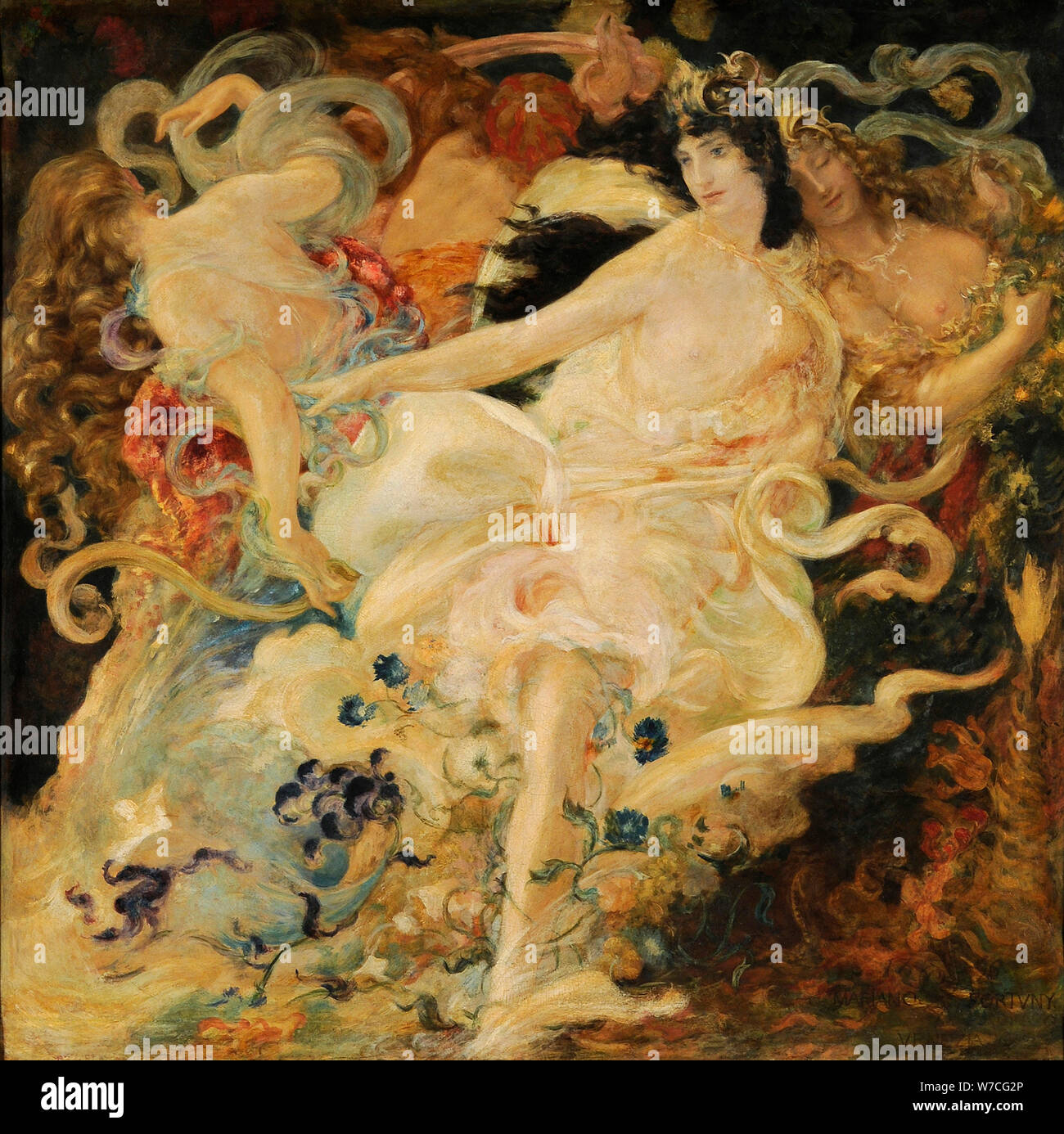 Parsifal. The Flower Maidens, 1896. Stock Photo