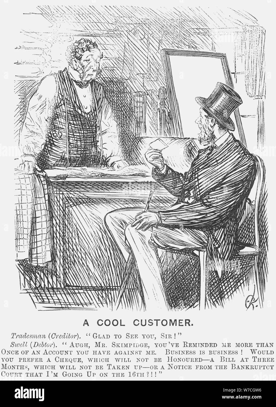 'A Cool Customer'. (1871?). Artist: Unknown Stock Photo