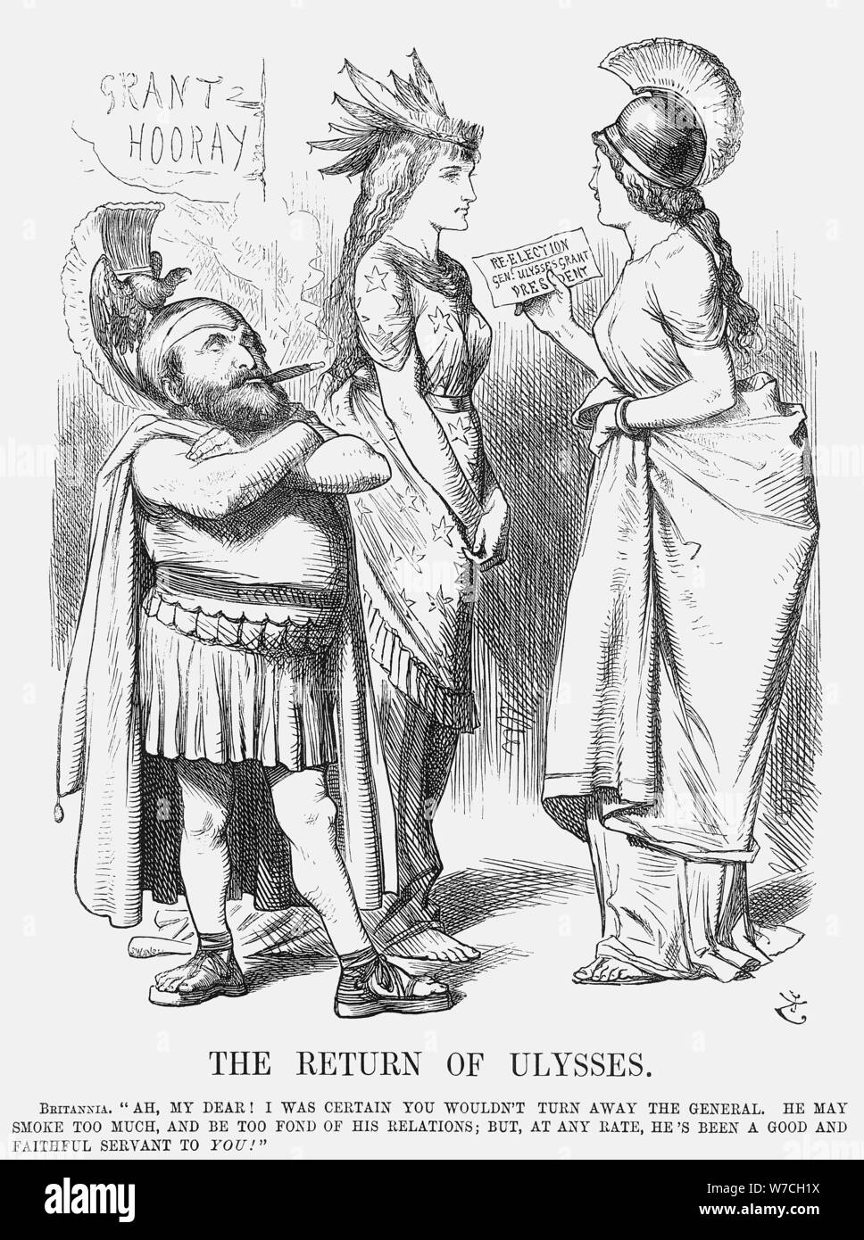 'The Return of Ulysses', 1872. Artist Unknown Stock Photo Alamy