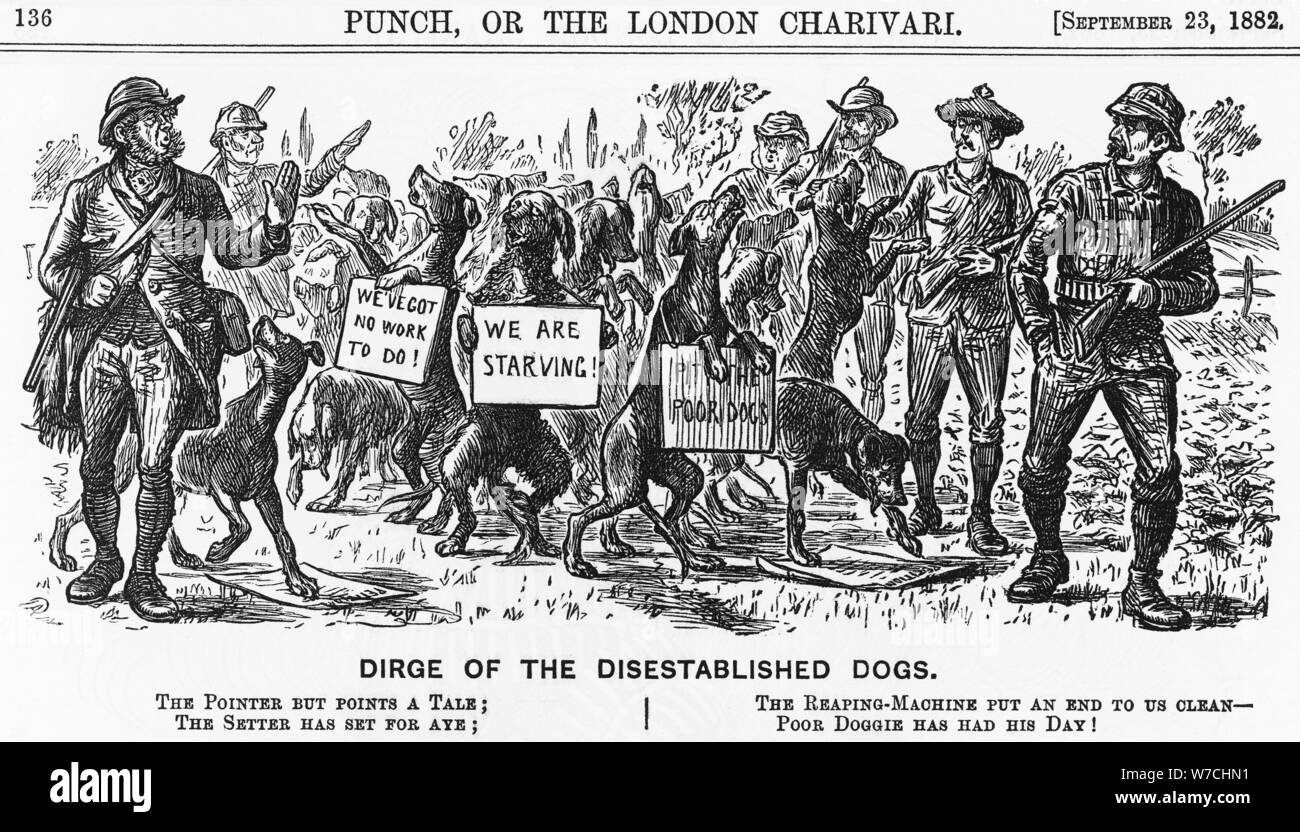 'Dirge of the Disestablished Dogs', 1882. Artist: Unknown Stock Photo