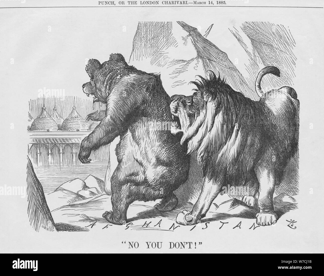 No You Don't!, 1885. Artist: Joseph Swain Stock Photo