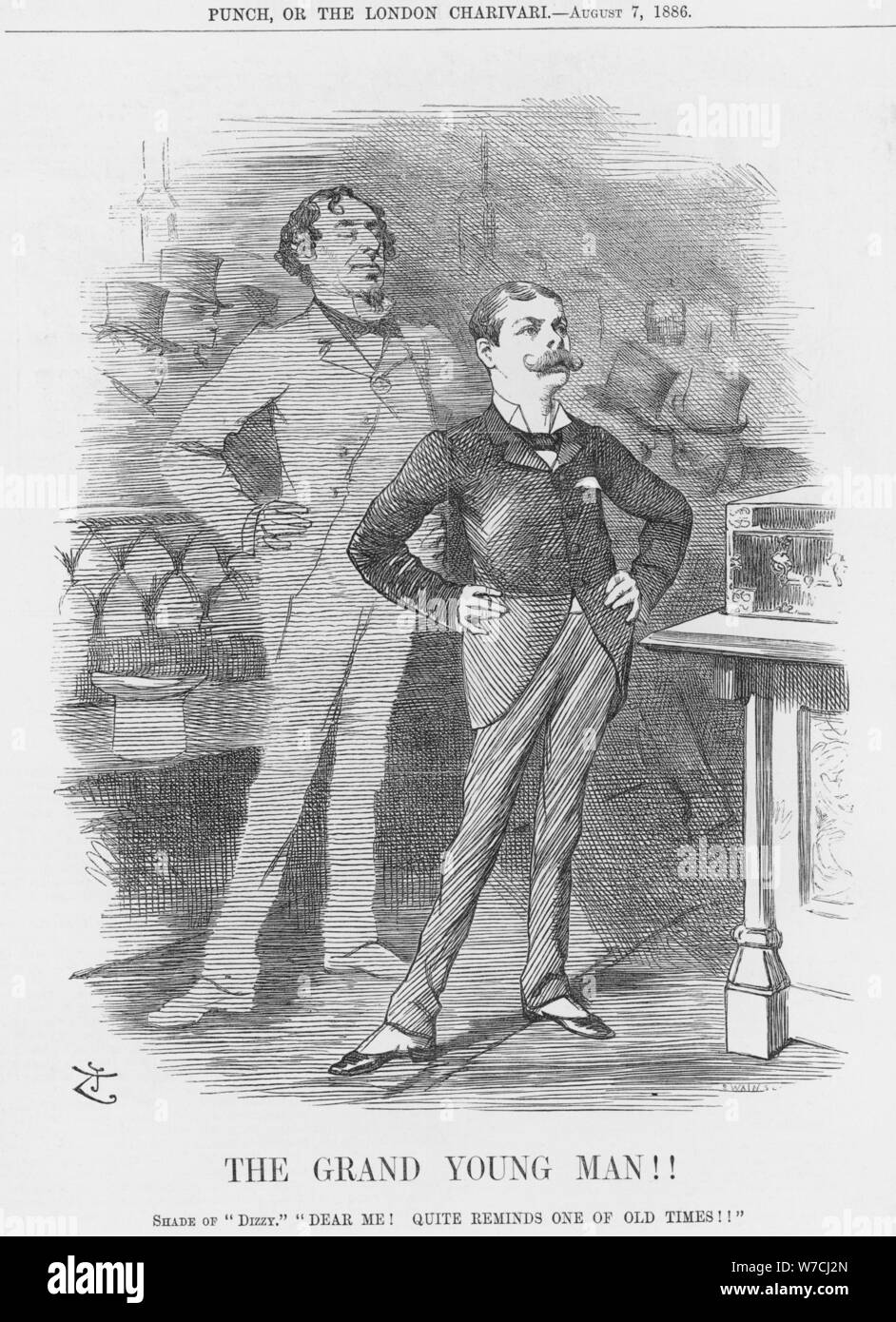 'The Grand Young Man!!', 1886. Artist: Joseph Swain Stock Photo