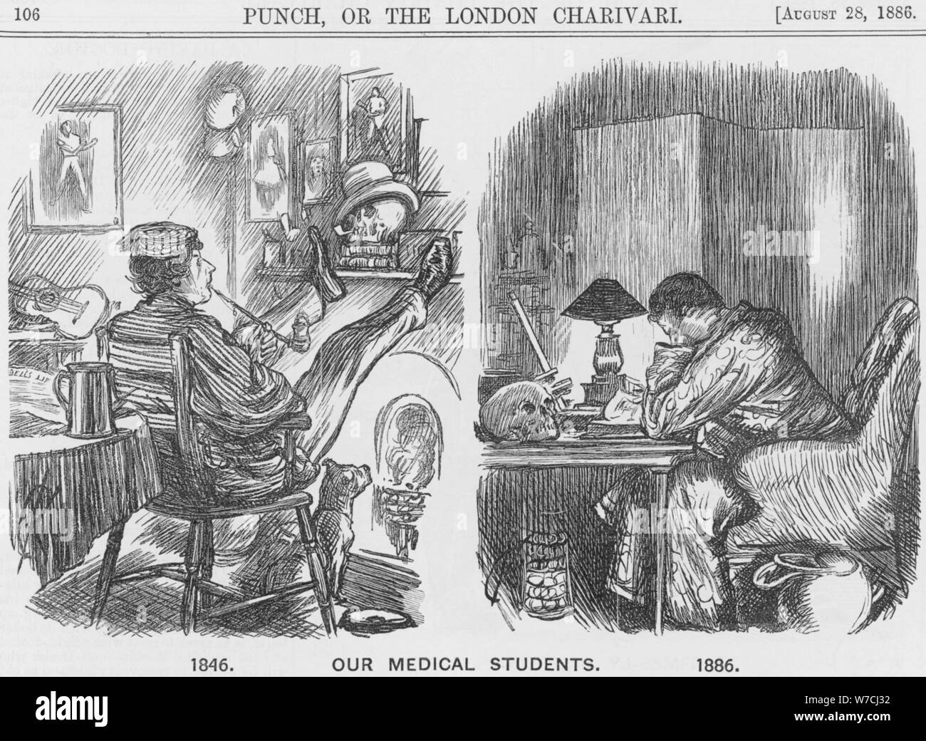 'Our Medical Students', 1886. Artist: Joseph Swain Artist: Unknown Stock Photo