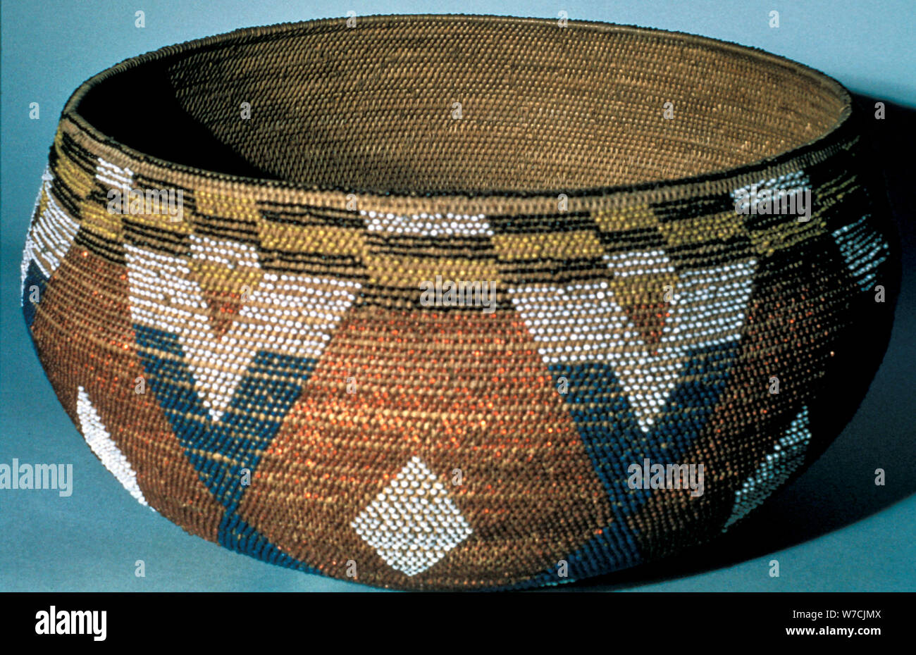 Ceremonial basket, North American Indian. Artist: Unknown Stock Photo