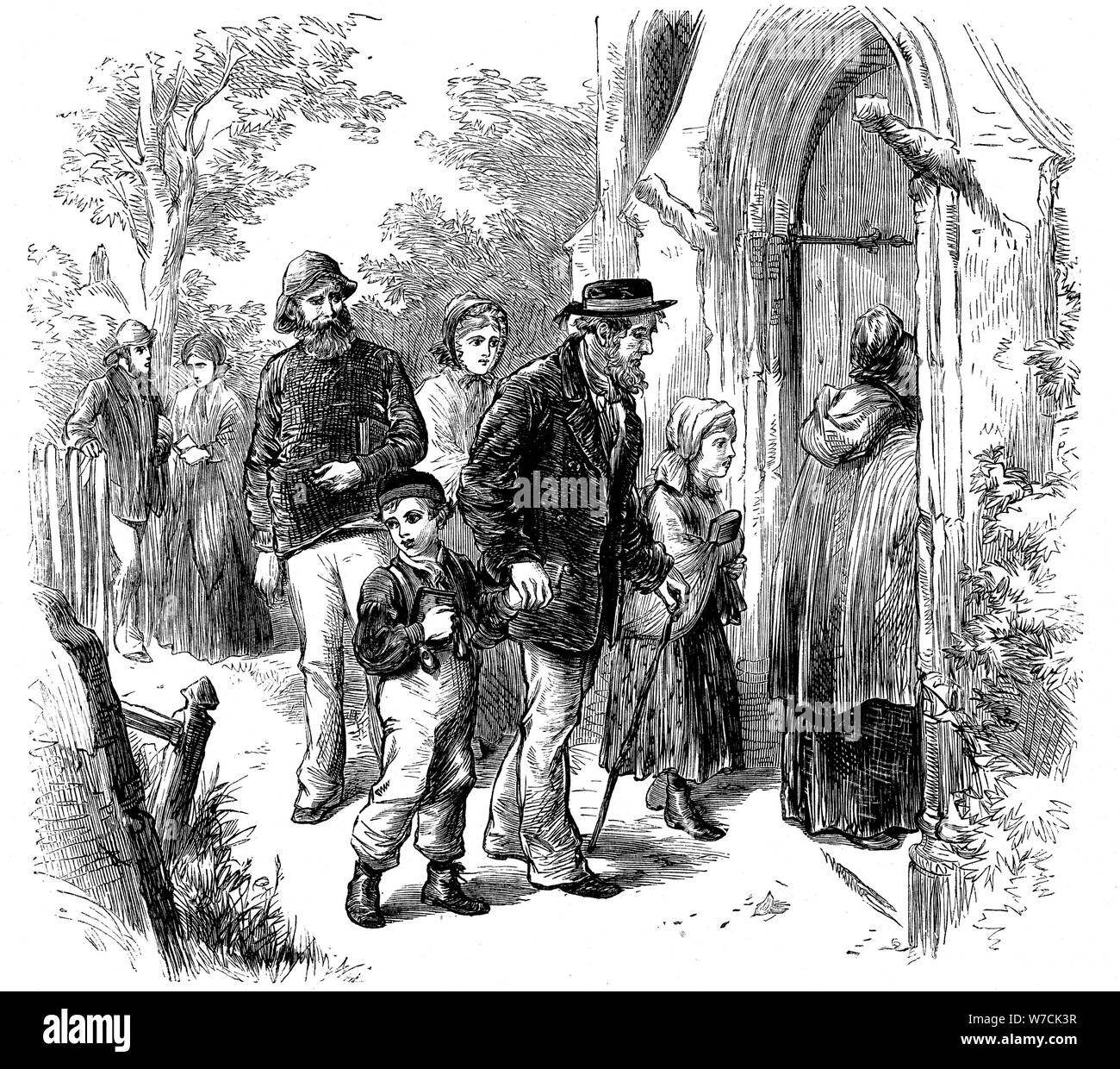 Villagers england Black and White Stock Photos & Images Alamy