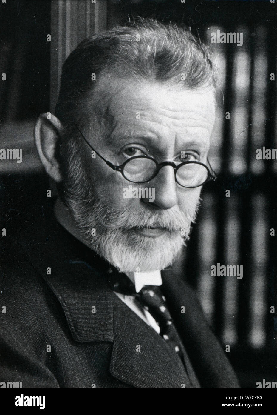 Paul Ehrlich (1854-1915), German bacteriologist. Artist: Unknown Stock Photo