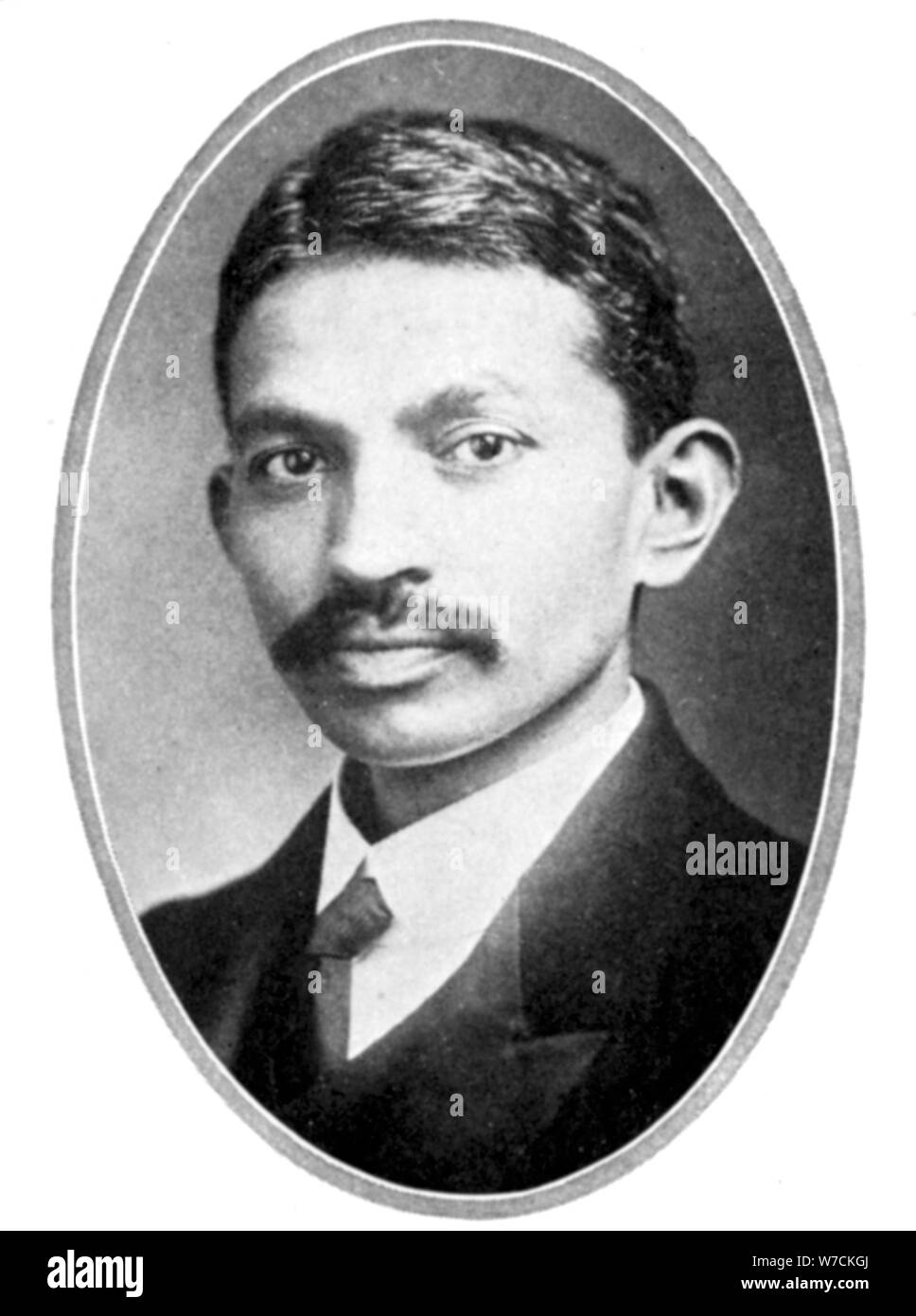 Mohondas Karamchand Gandhi (1869-1948), as a young man. Artist: Unknown Stock Photo