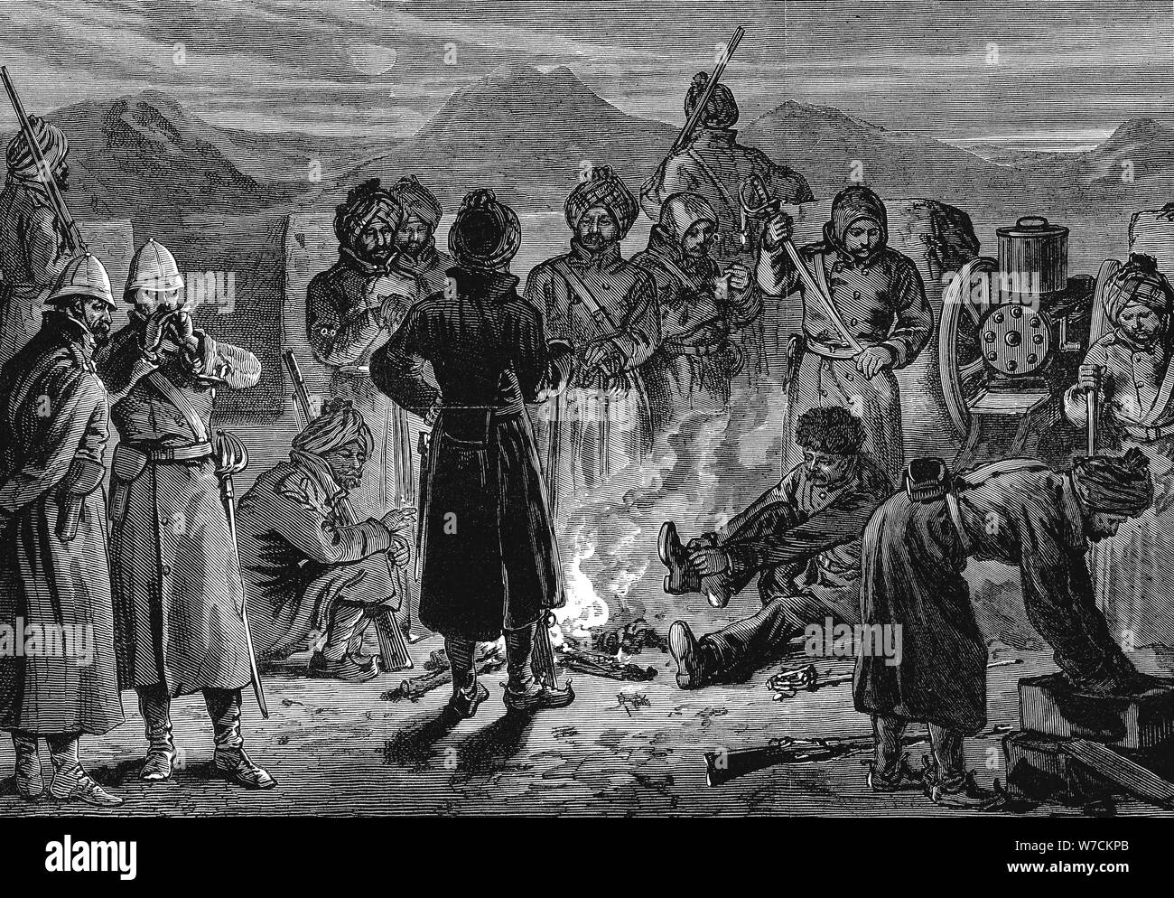 Second Anglo-Afghan War (1878-1900), 1880. Artist: Unknown Stock Photo