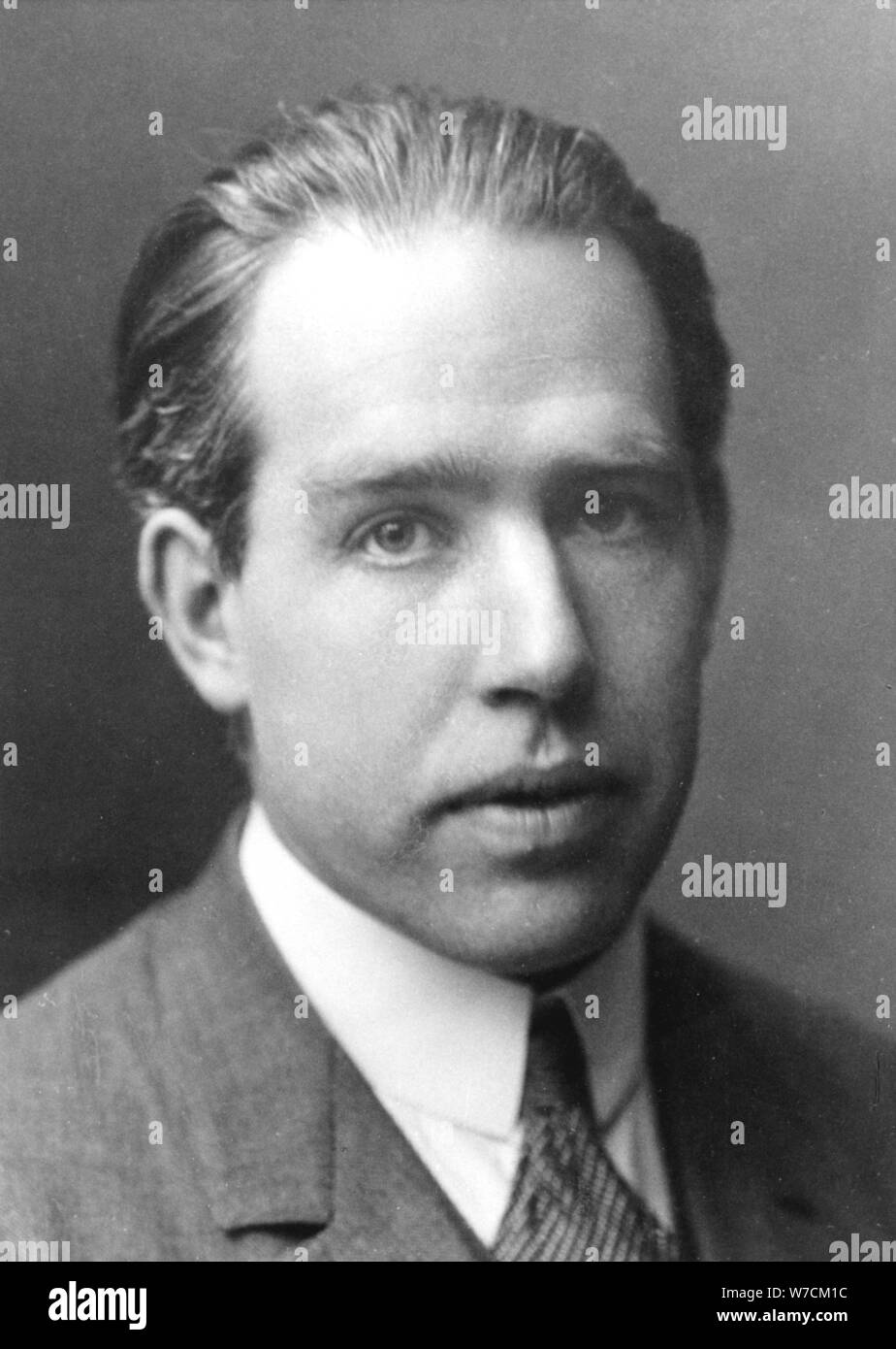 Niels Bohr, Danish physicist, c1922. Artist: Unknown Stock Photo