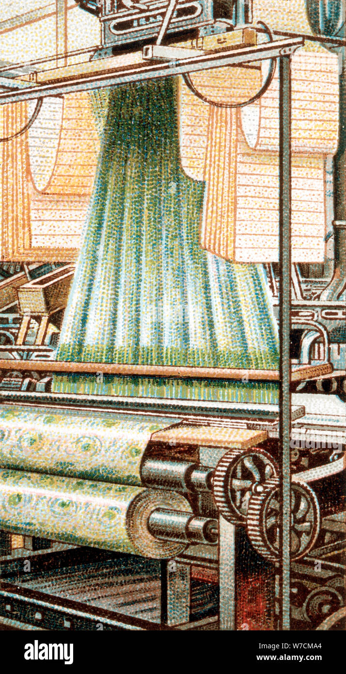 A Jacquard Loom, 1915. Artist: Unknown Stock Photo