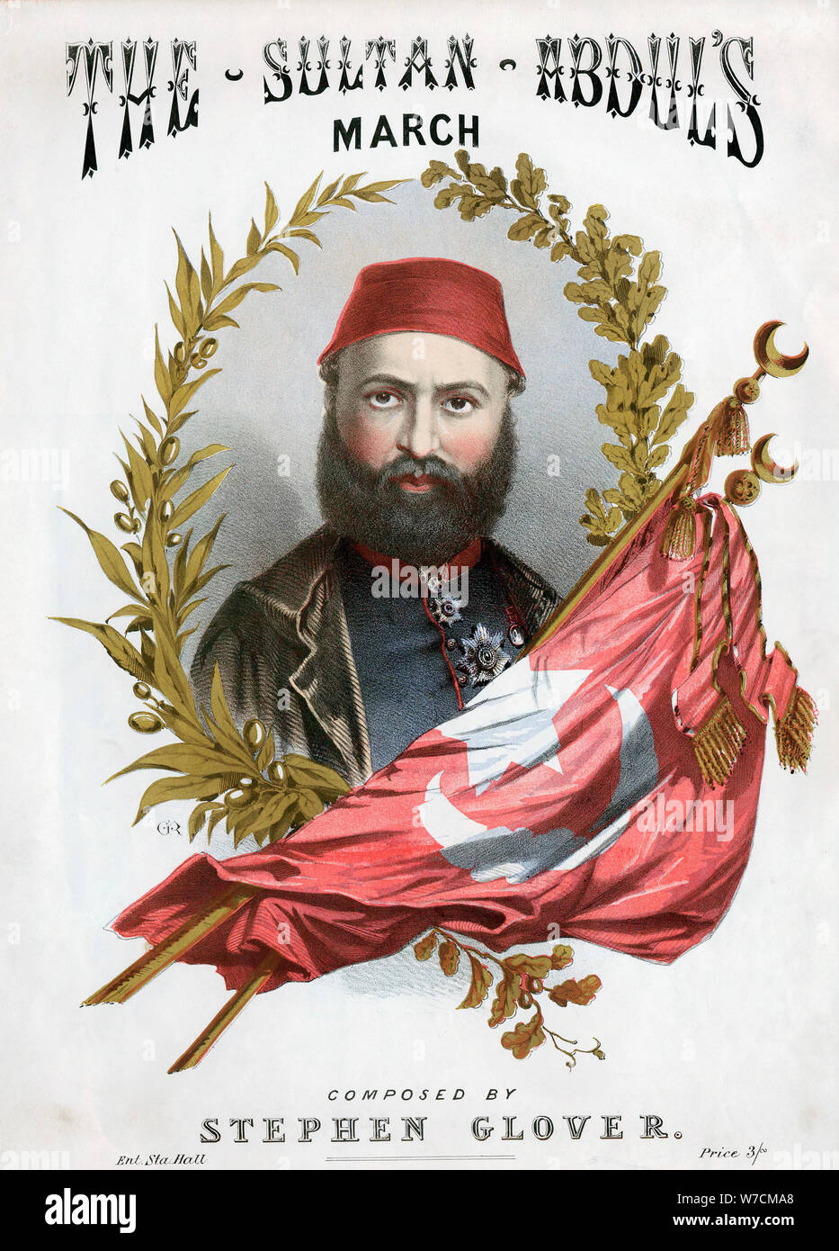 Abd-ul-Aziz (1830-1876), Sultan of Turkey from 1861, c1871. Artist: Unknown Stock Photo