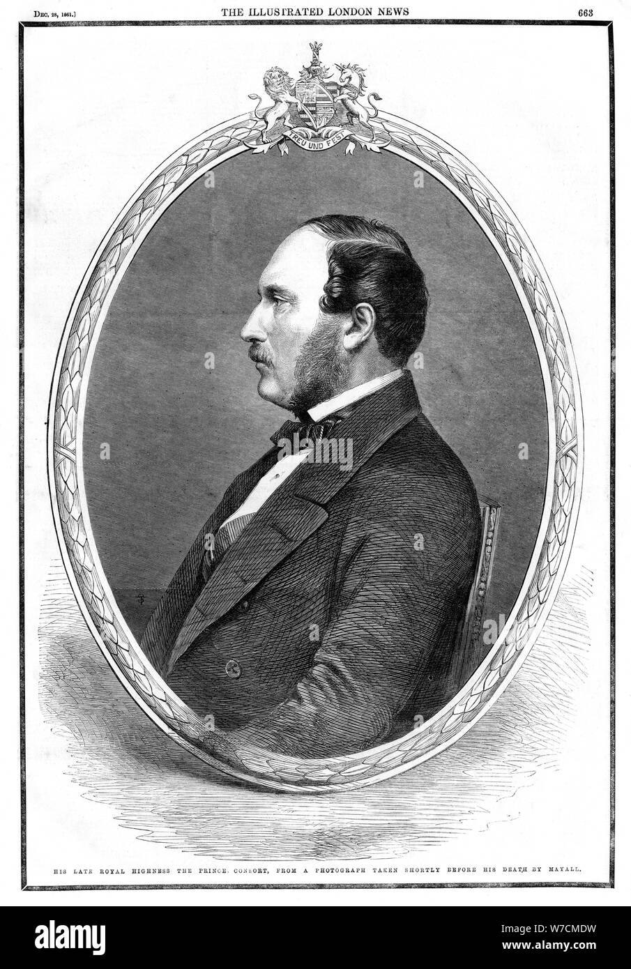 Death of Albert, Prince Consort, 1861. Artist Unknown Stock Photo Alamy