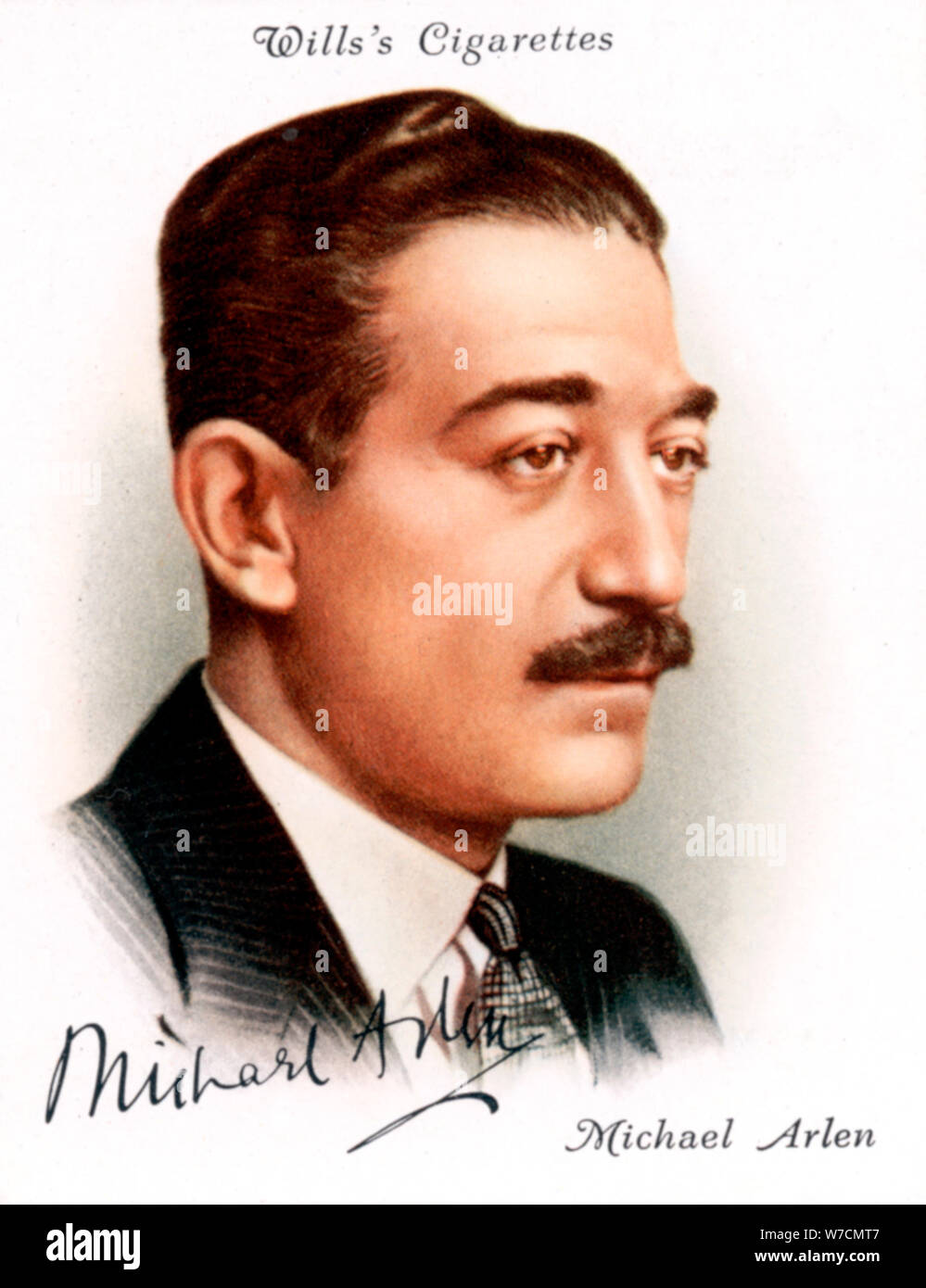 Michael Arlen (1895-1956), British writer and novelist of Armenian extraction, 1937. Artist: Unknown Stock Photo