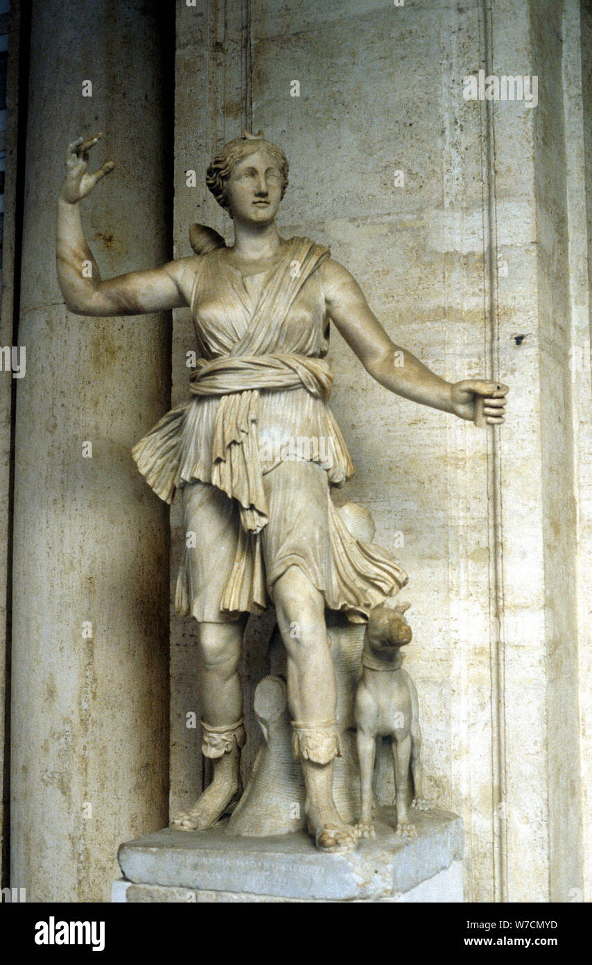 Diana/Artemis, goddess of hunting. Artist: Unknown Stock Photo