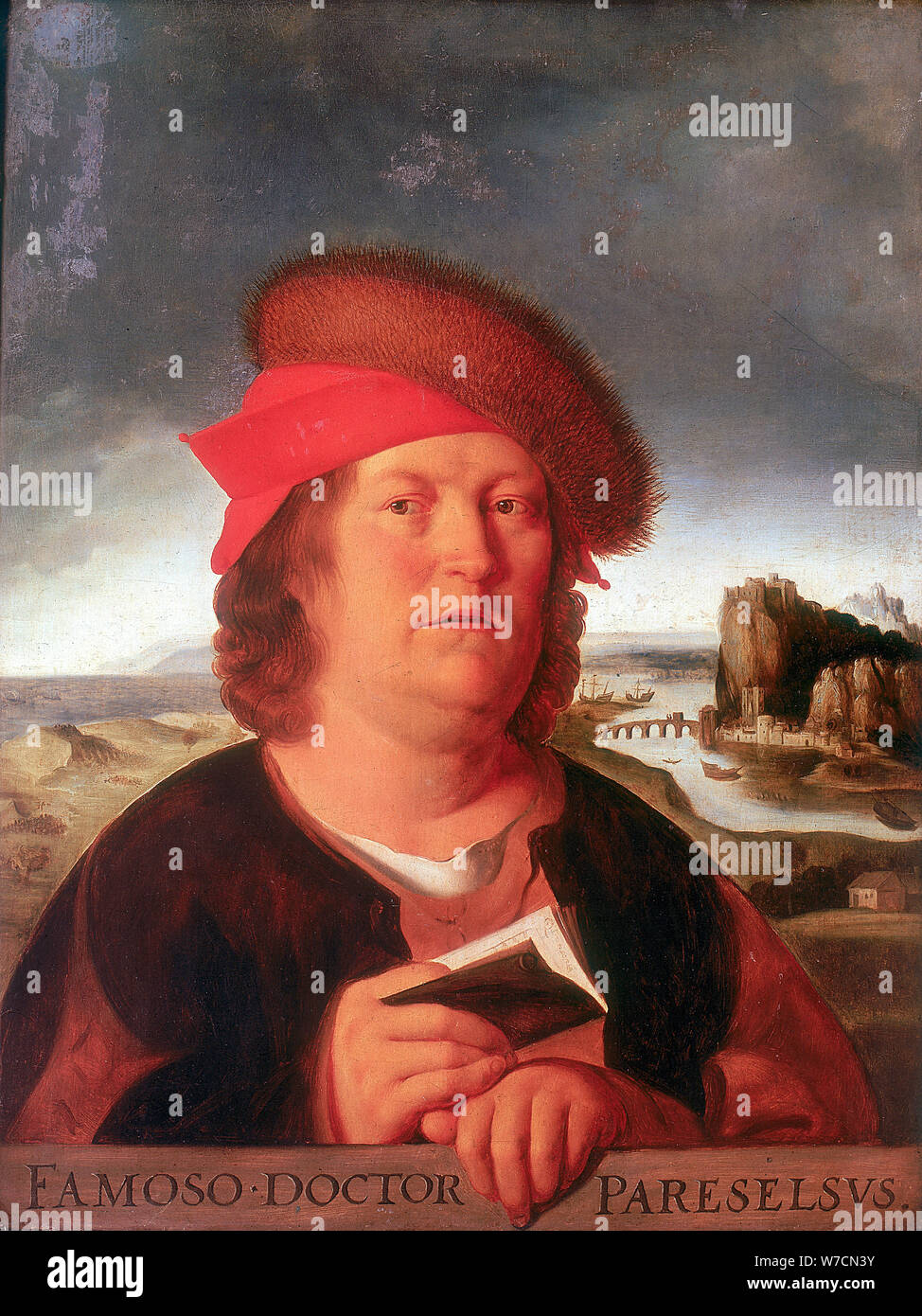 Paracelsus Aracelsus (1493-1541), Swiss-born German physician and alchemist. Artist: Unknown Stock Photo